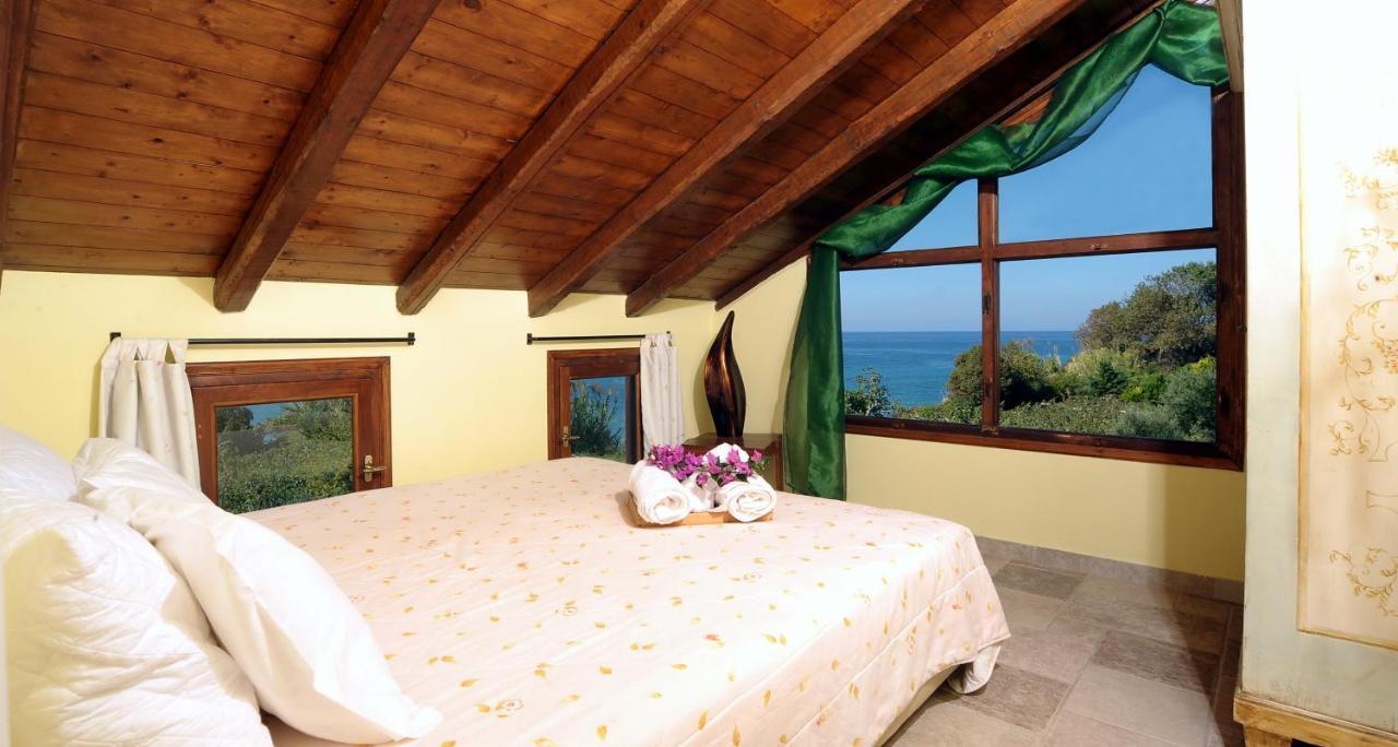 Beachfront Villa Meliti Agios Matthaios  Exterior photo